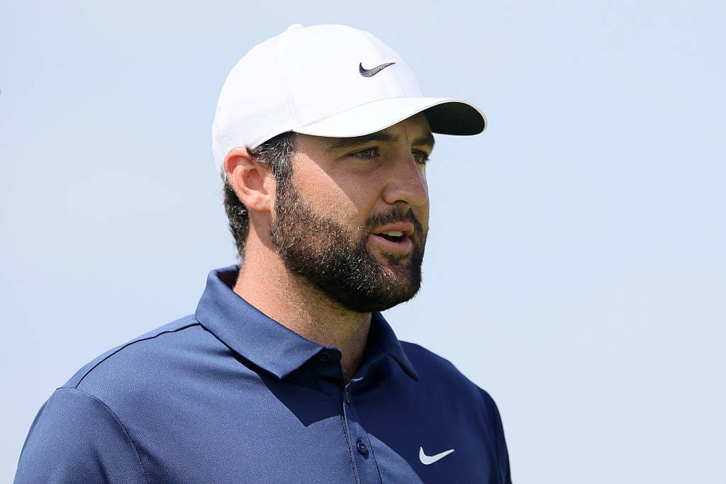 Scottie Scheffler during the final round of The 153rd Open